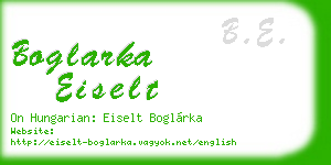 boglarka eiselt business card